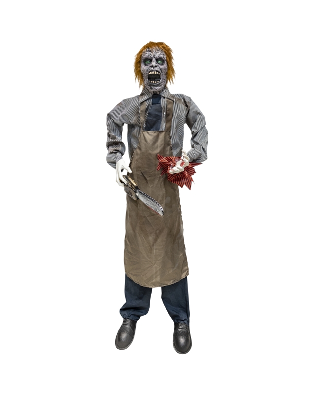 Animatronic Pie Hombre Motosierra 54X56cm X1,7M