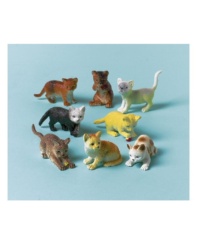 Juguete Gatos Plastico 4-6cm