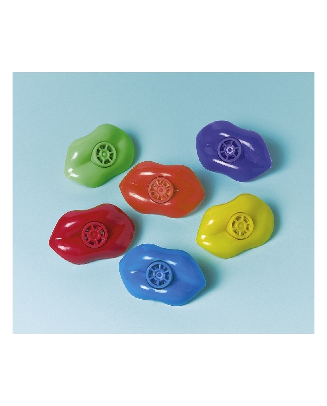 Juguete Silbatos Labios Plastico 7.7X3.8cm