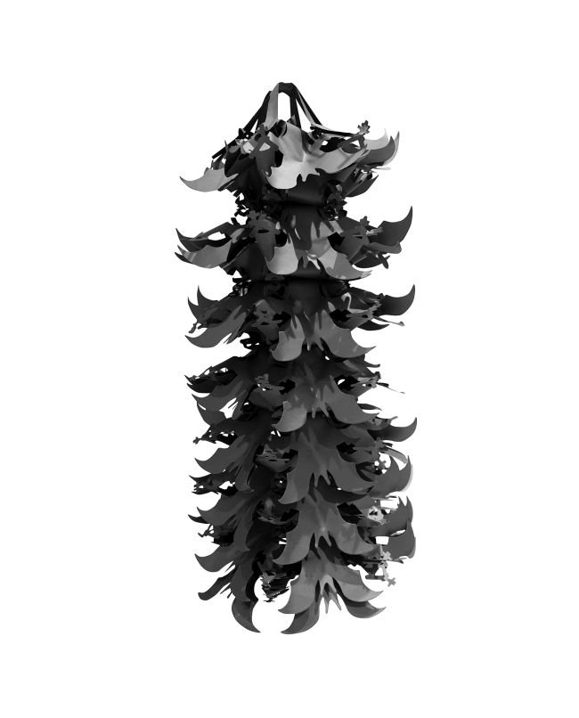 Deco Colgante Murcielagos 160X43cm Papel