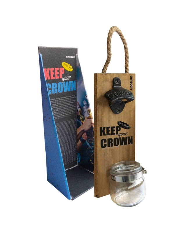 Juego Bebida Set Abrebotellas Con Tarro Plast.