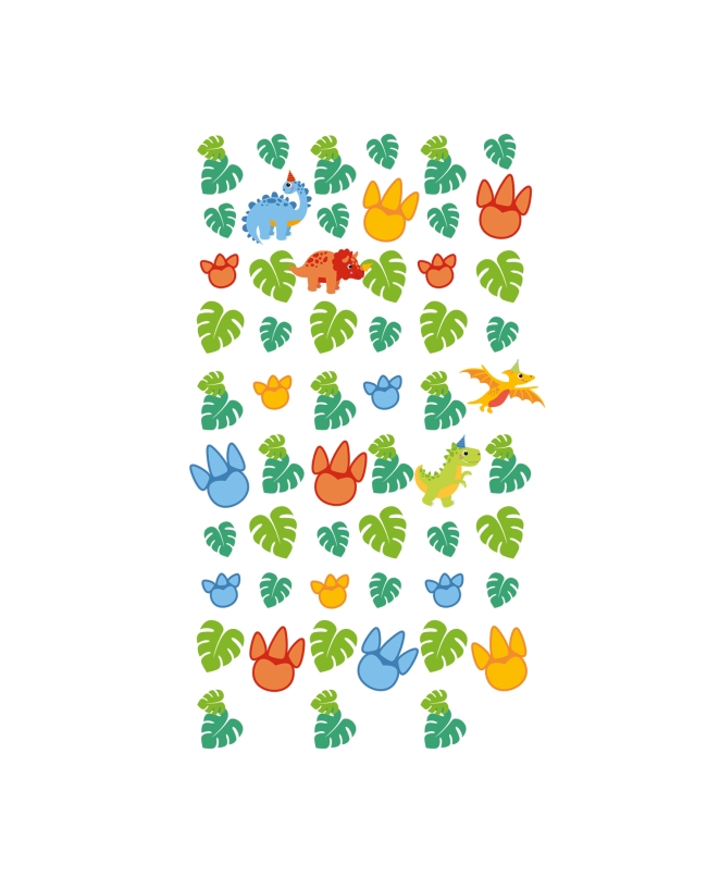 Deco Colg. Tira Dino Jungla 130cm Papel