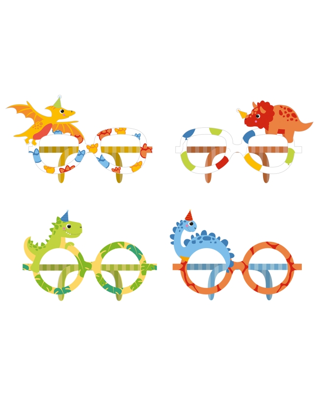 Gafas Papel Dino Jungla
