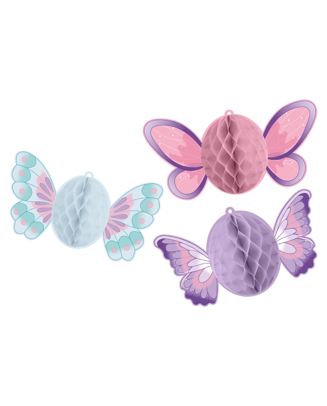 Deco Colgante Mariposas Nido Abeja