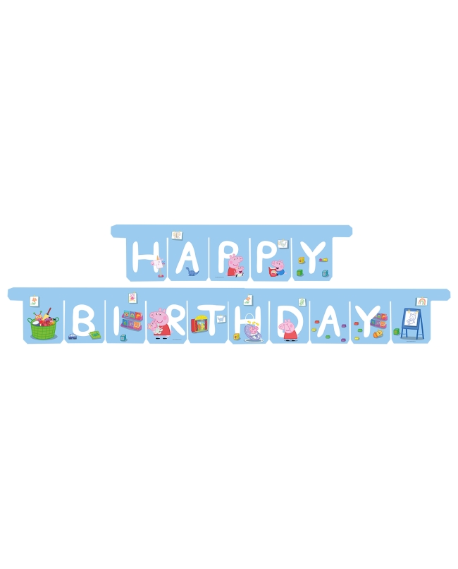 Guirnalda Letras Happy Bday Peppa Pig