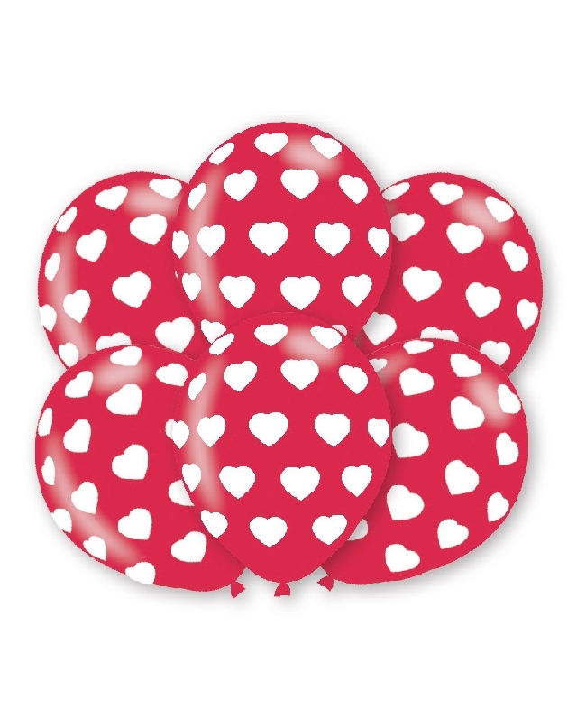 Globos Latex 27,5cm Corazones