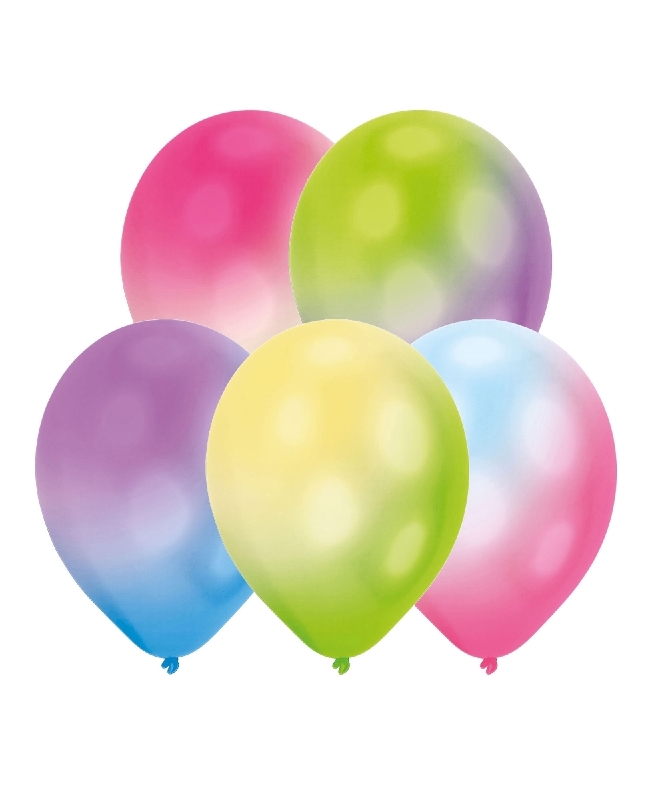 Globos Latex 27,5cm Led Multicolor