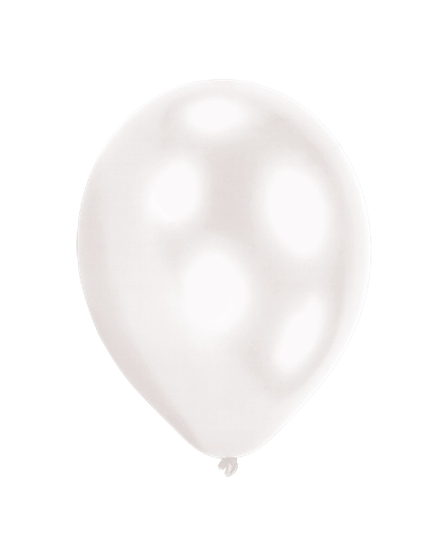 Globos Latex 27,5cm Led Blanco