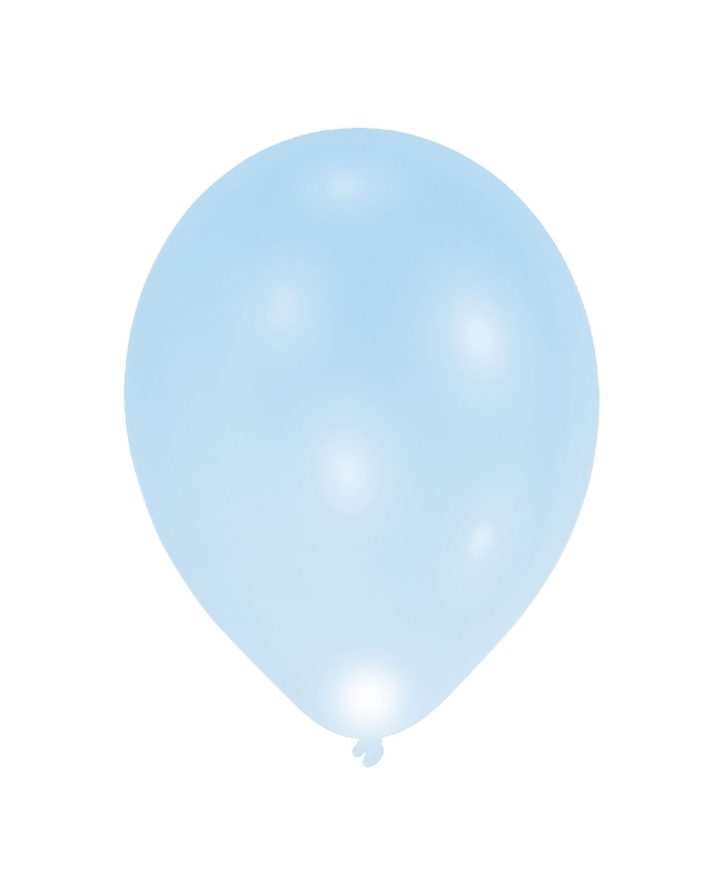 Globos Latex 27,5cm Led Azul