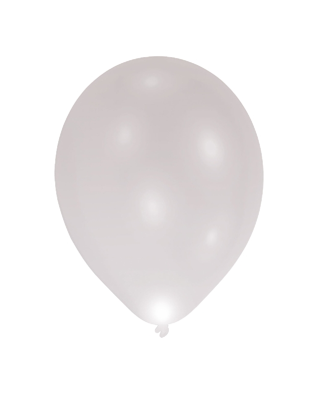 Globos Latex 27,5cm Led Silver