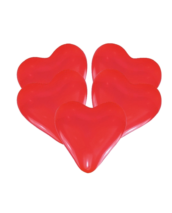 Globos Latex 27,5cm Forma Corazon