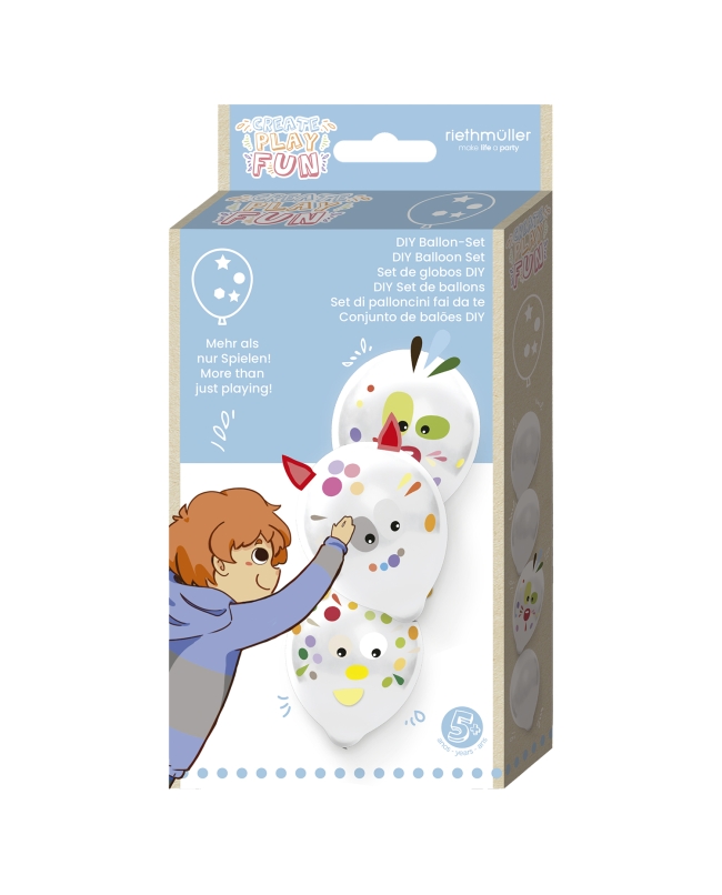 Globos Latex 36cm Pegatinas Colores