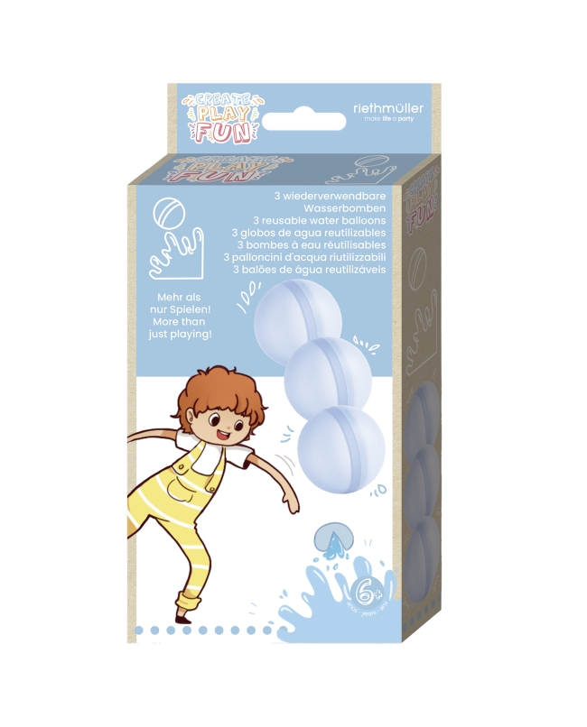 Globos Agua Reusables Azul 5cm