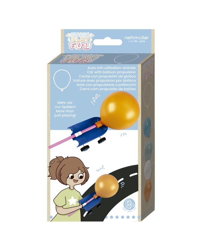 Globos Latex 23cm + Coche A Propulsion