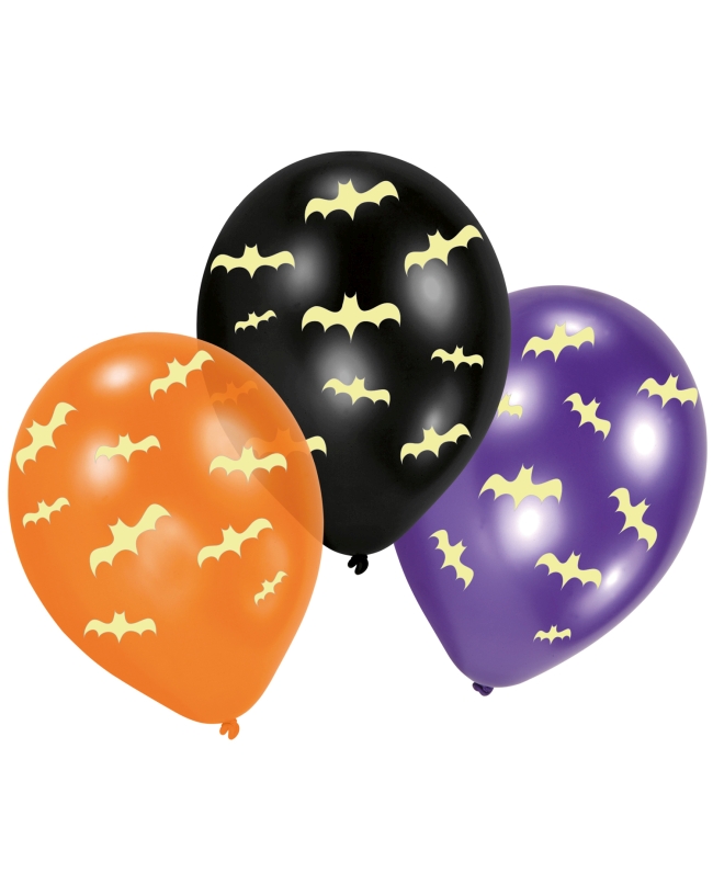 Globos Latex 27cm Murcielagos Neon