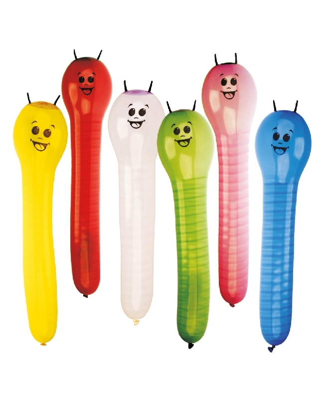 Globos Latex Forma Gusano 60cm