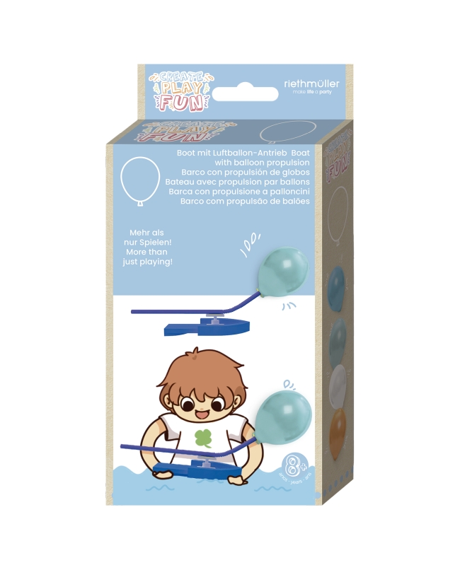 Globos Latex 23cm + Barco A Propulsion