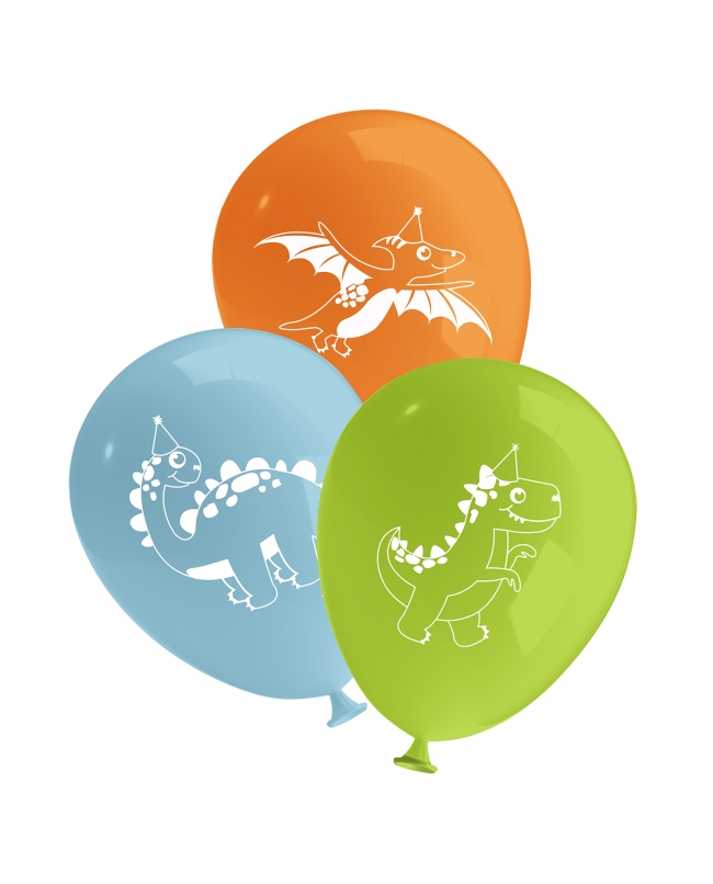 Globos Latex 27cm Dino Jungla 4C