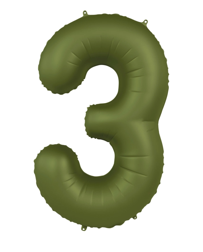 Forma Numero 3 Verde Oliva Mate 86cm ***OFERTA DTO NO ACUMULABLE