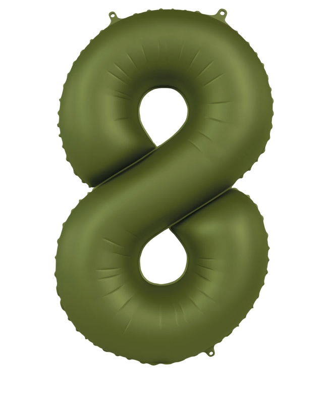 Forma Numero 8 Verde Oliva Mate 86cm ***OFERTA DTO NO ACUMULABLE