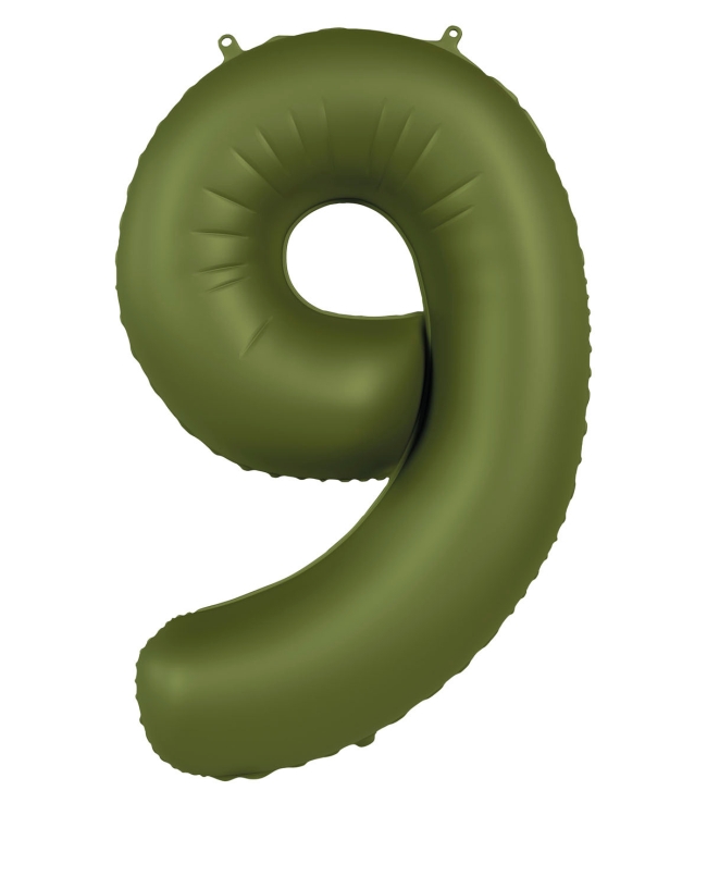 Forma Numero 9 Verde Oliva Mate 86cm ***OFERTA DTO NO ACUMULABLE