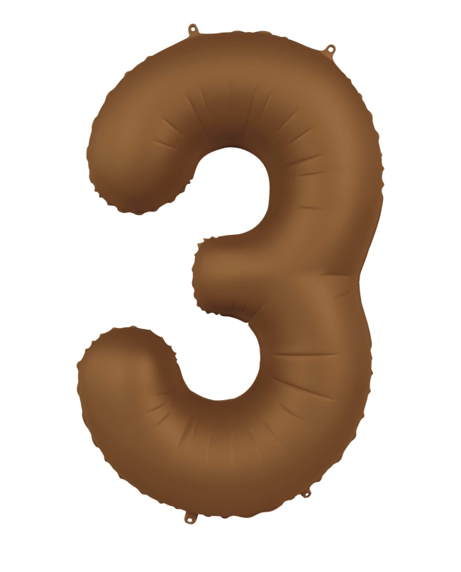 Forma Numero 3 Marron Chocolate Mate 86cm ***OFERTA DTO NO ACUMULABLE