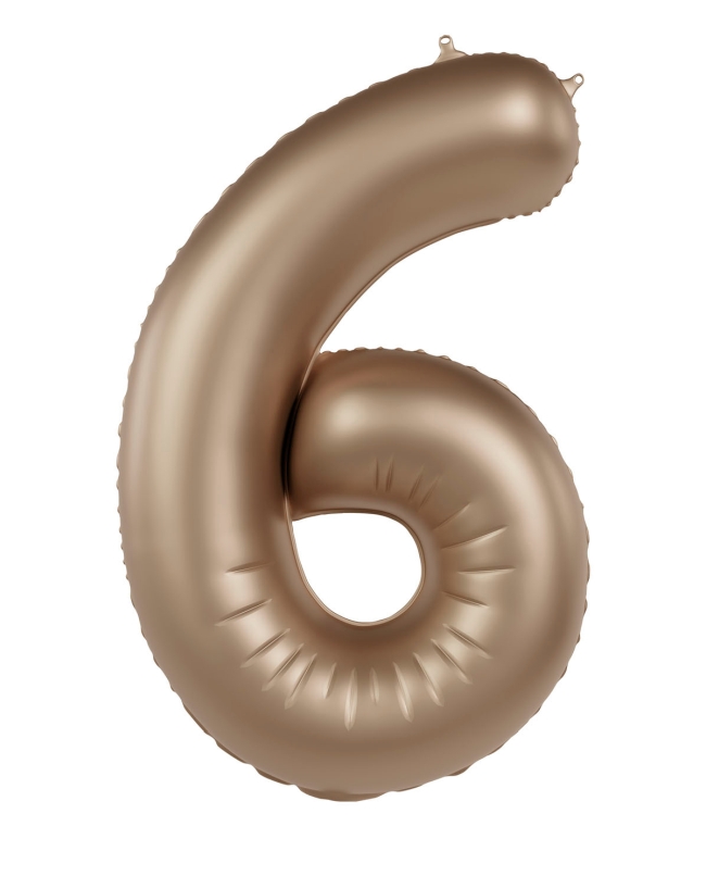 Forma Numero 6 Oro Estrella Satin 86cm ***OFERTA DTO NO ACUMULABLE