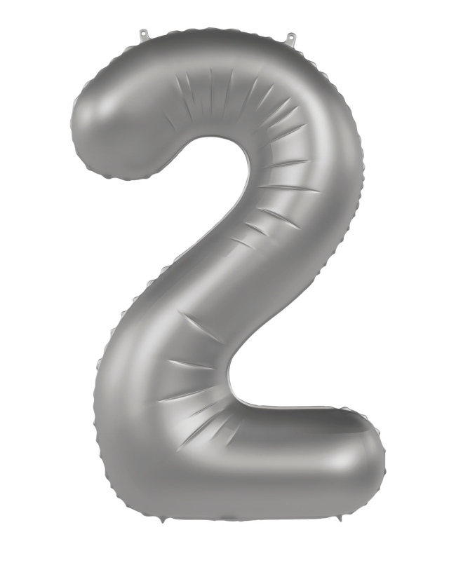 Forma Numero 2 Plata Luna Satin 86cm ***OFERTA DTO NO ACUMULABLE