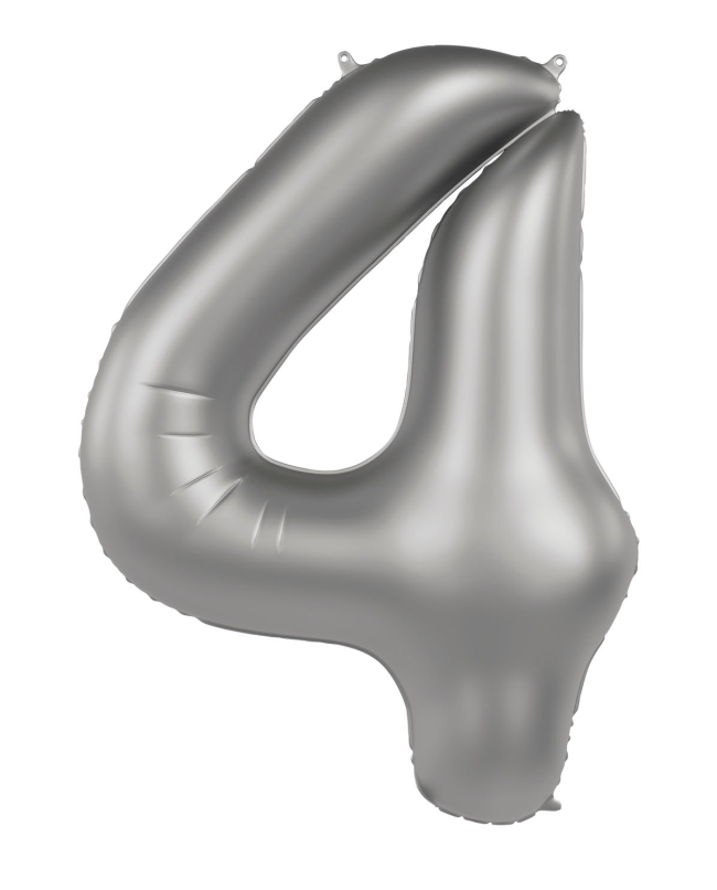 Forma Numero 4 Plata Luna Satin 86cm ***OFERTA DTO NO ACUMULABLE