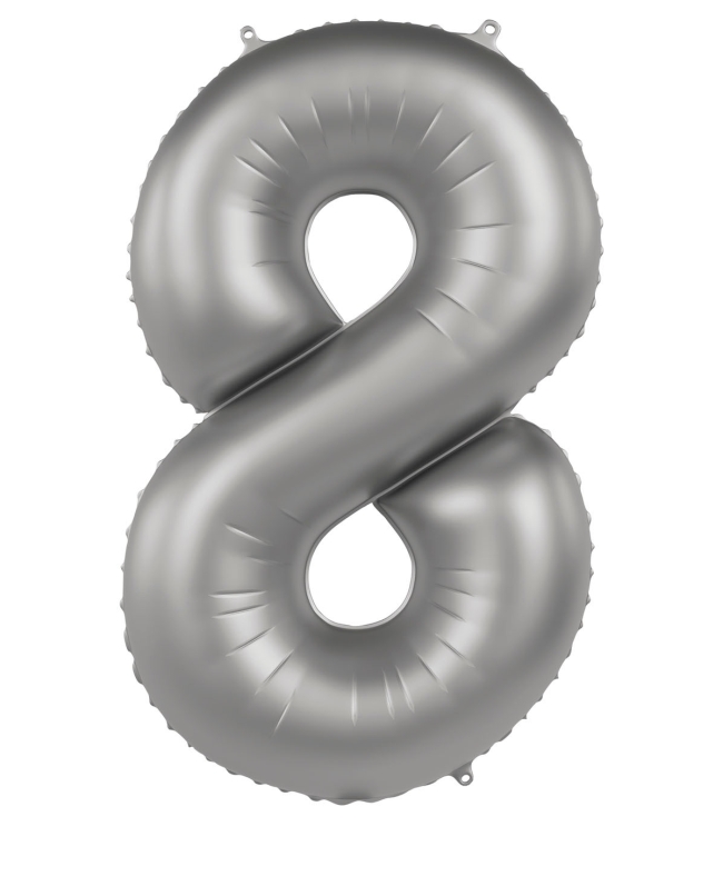 Forma Numero 8 Plata Luna Satin 86cm ***OFERTA DTO NO ACUMULABLE