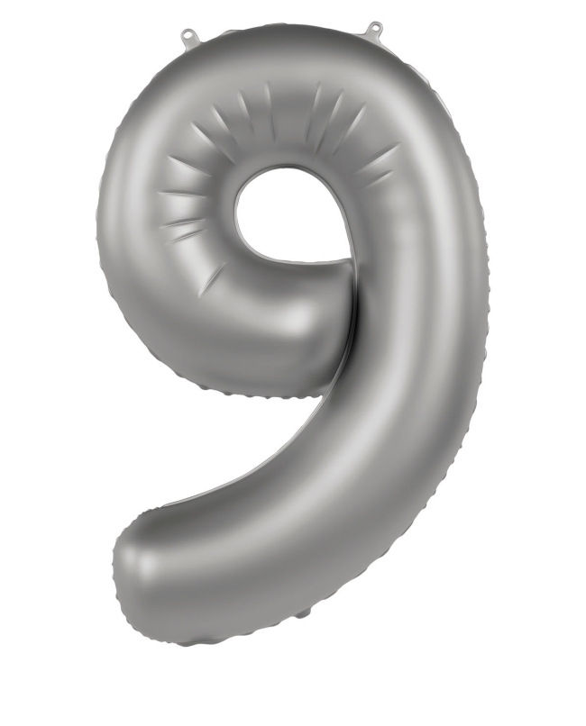 Forma Numero 9 Plata Luna Satin 86cm ***OFERTA DTO NO ACUMULABLE