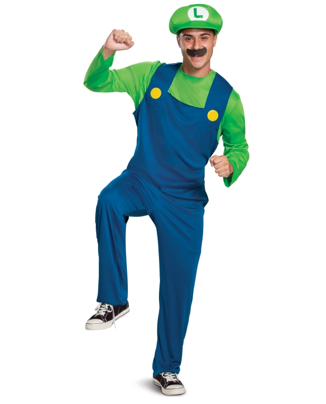 Disfraz Adulto Nintendo Super Mario: Luigi Classict. M