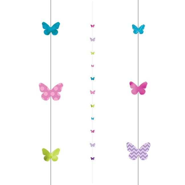 Tira decor. globo Butterflies Fun 1.82m  PRECIO OFERTA DTO. NO ACUMULABLE.