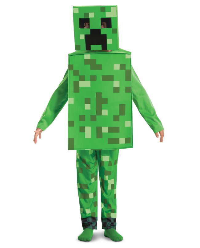 Disfraz Minecraft Creeper Lujo T. 7-8 Años