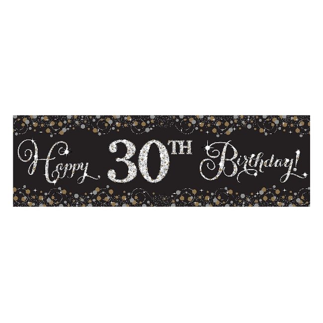 Pancarta Personalizable Gold Sparkling Celebration Add 1.65m x 51cm 