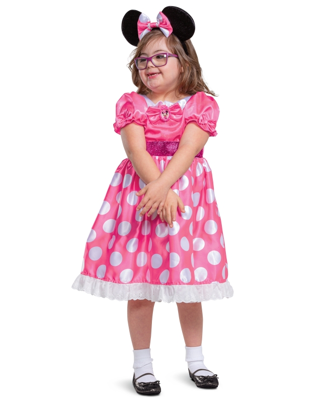 Disfraz Disney Minnie Rosa Adaptable Talla 3-4 Años