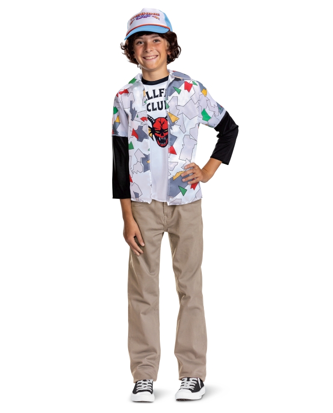 Disfraz Stranger Things Kit Dustin (Camisa Y Gorra) Talla 10-12 Años