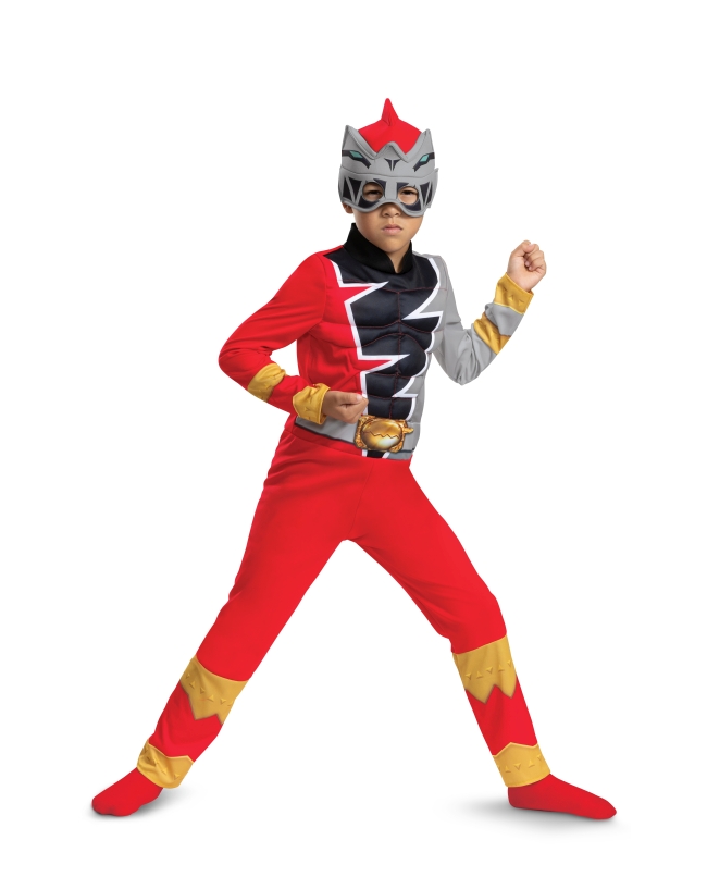 Disfraz Hasbro Power Rangers Dino Fury Rojo Lujo Talla 10-12 Años
