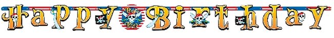 Banderin Letras Pirate Party ***OFERTA DTO NO ACUMULABLE