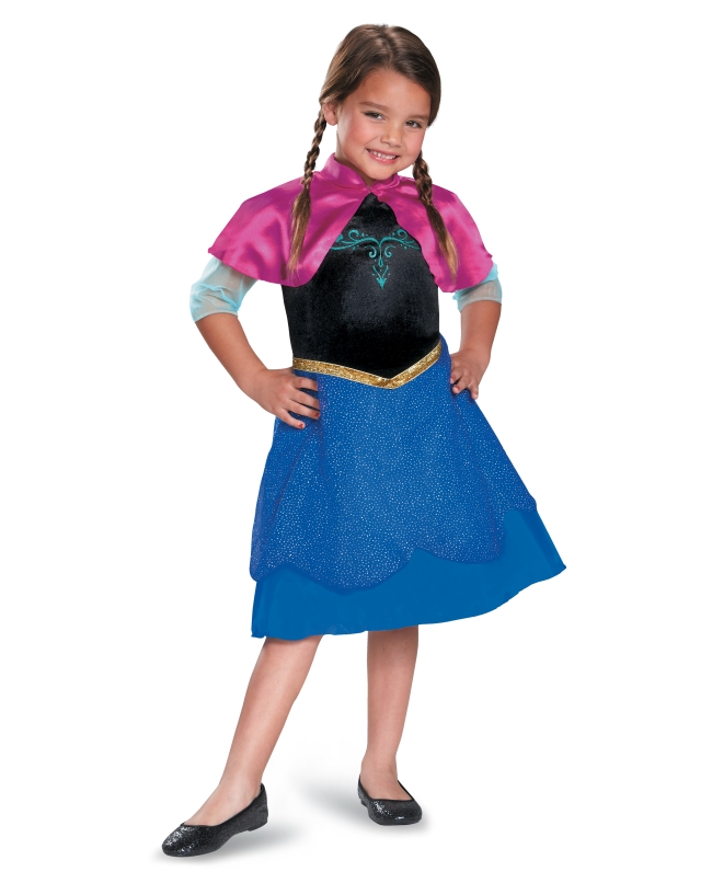 Disfraz Disney Frozen Anna De Viaje Basic Plus Talla 7-8 Años