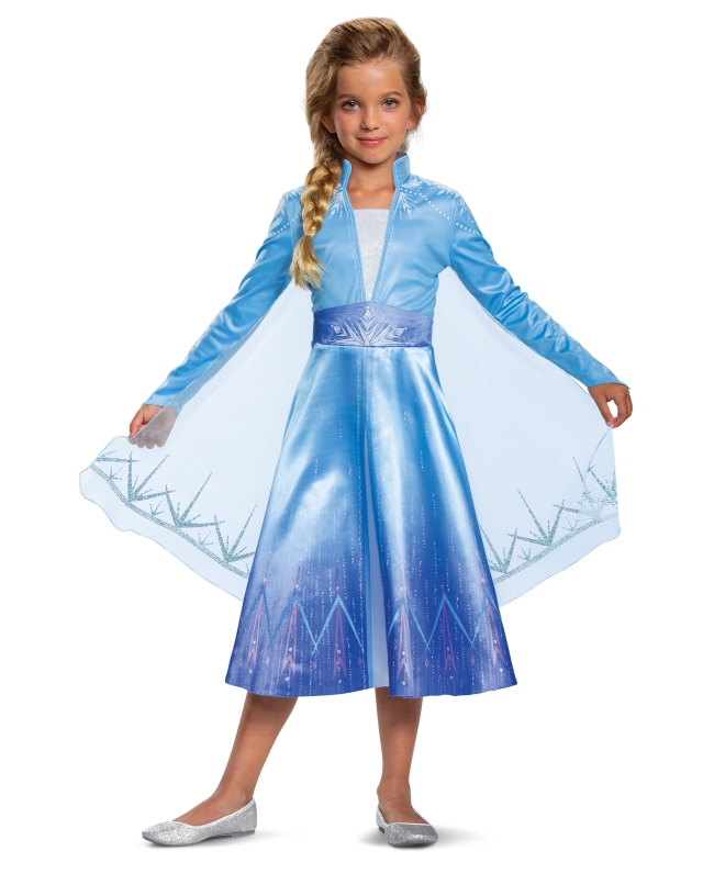 Disfraz Disney Frozen 2 Elsa De Viaje Deluxe Talla 7-8 Años