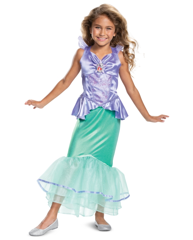 Disfraz Disney Princess Ariel Deluxe Talla 7-8 Años