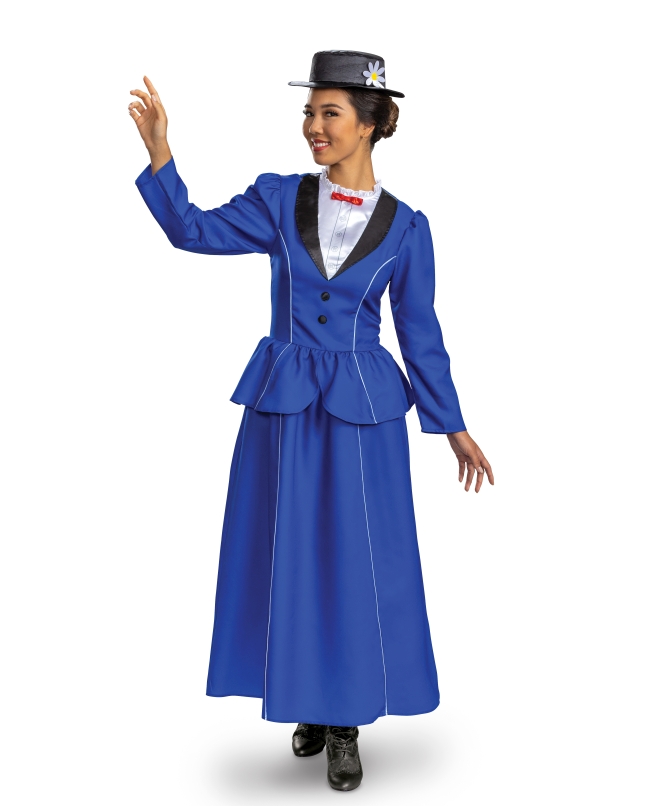 Disfraz Adulto Disney Mary Poppins Azul Classic Talla L (42-44)