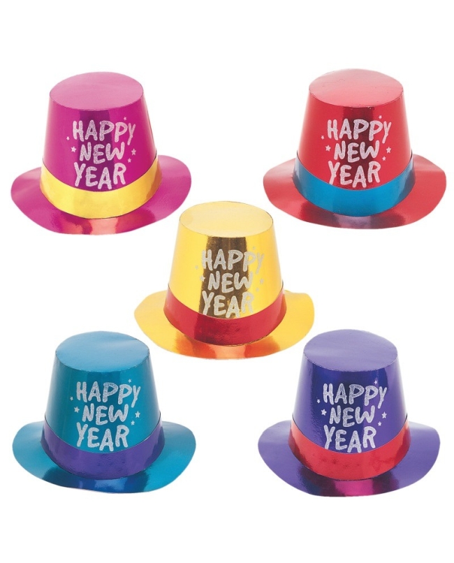 Sombrero Copa Surtidos H. New Year Destellos Foil