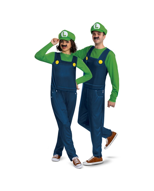 Disfraz Adulto Nintendo Super Mario: Luigi Elevated Classic Talla S/M