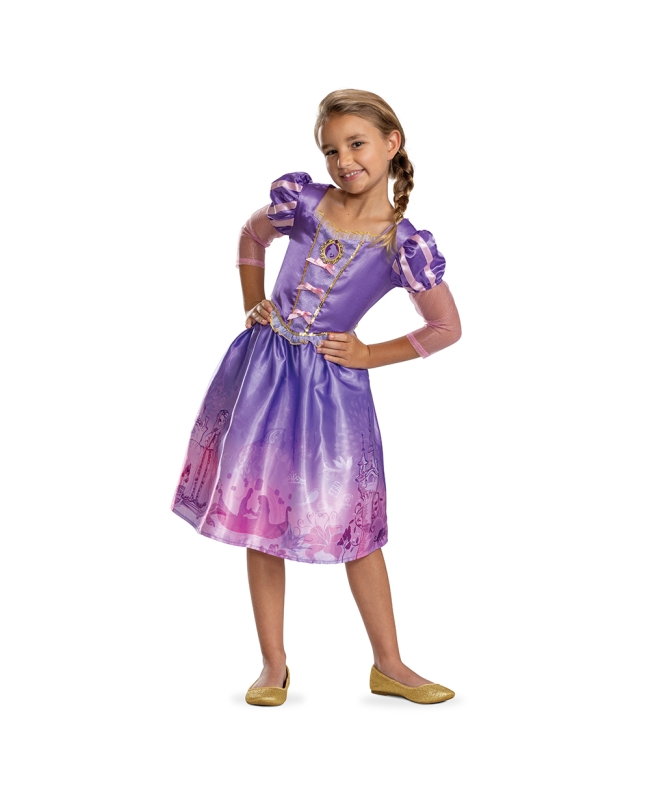 Disfraz Disney Princess Rapunzel Cuento Classic Talla 7-8 Años