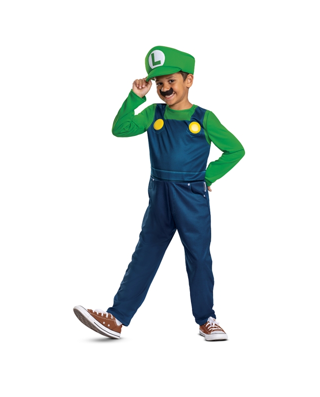 Disfraz Adulto Nintendo Super Mario: Luigi Elevated Fancy Talla S/M