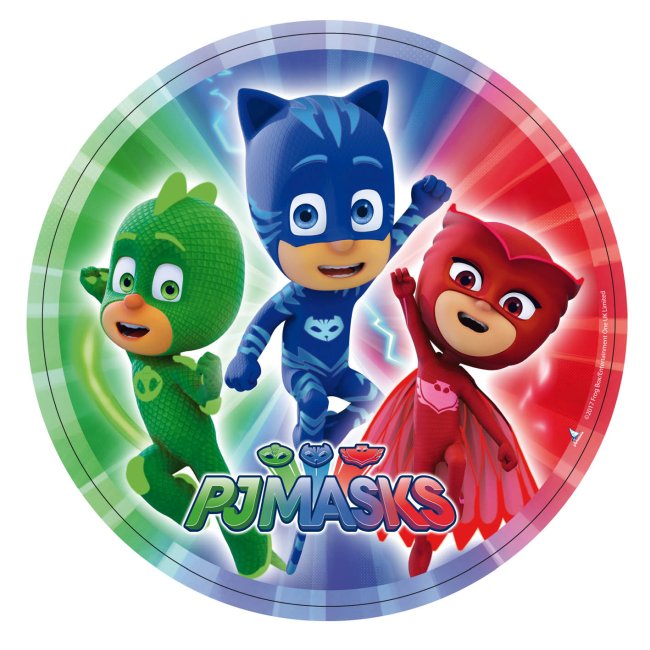 8 Platos 23 cm PJMASKS 