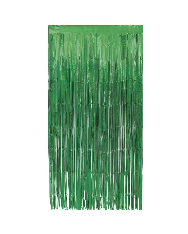 Cortina Flecos Foil Verde 1x2m