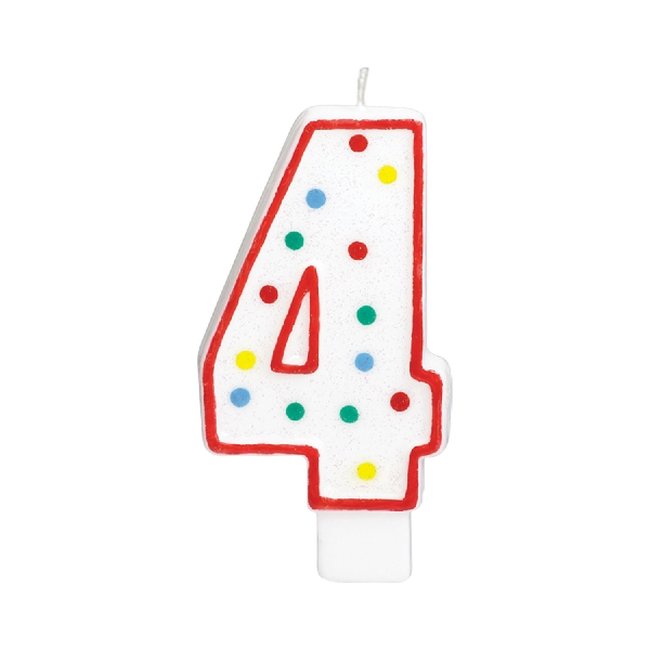 Vela Gigante Puntitos N&ordm; 4 ***OFERTA DTO NO ACUMULABLE